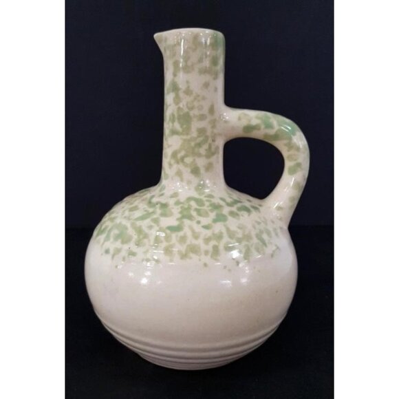 Vintage Stoneware Jug - Mohawk Liqueur Bottle Green Speckled Glaze - Picture 1 of 8